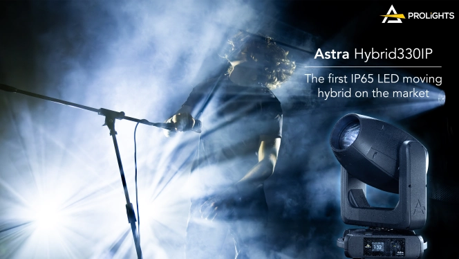 Astra Hybrid330IP: il primo testa mobile ibrido a LED IP65
